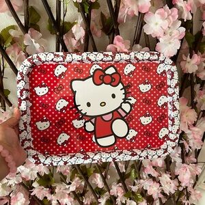 Hello kitty red rolling tray